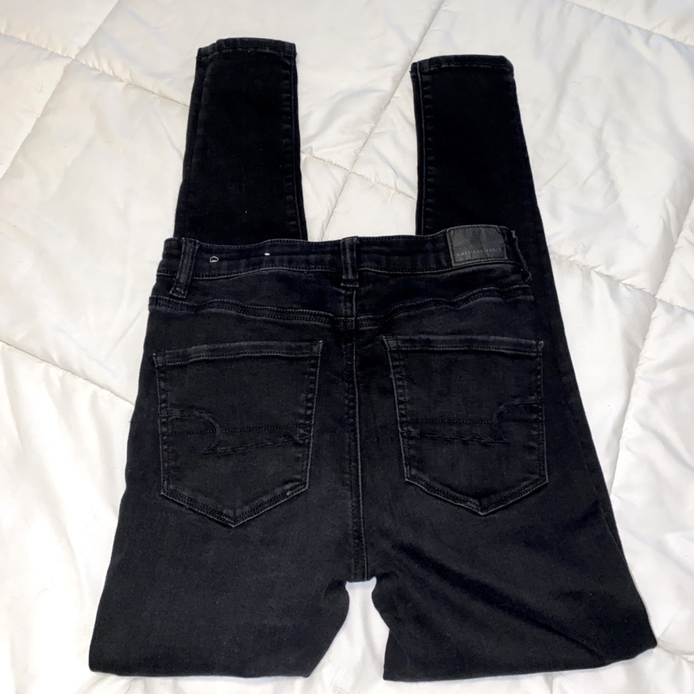 Next level stretch size 4 no holes in knees black jeans